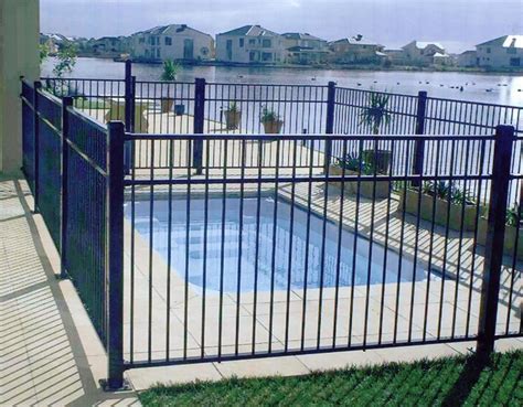 | diy aluminum fence installation. File:Poolfencing.jpg - Wikimedia Commons