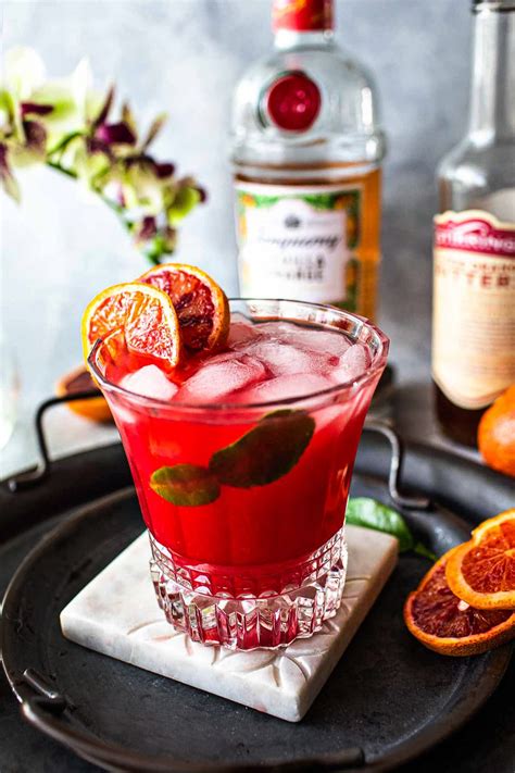 Tanqueray Seville Orange Gin Cocktail With Blood Orange Simply Suwanee