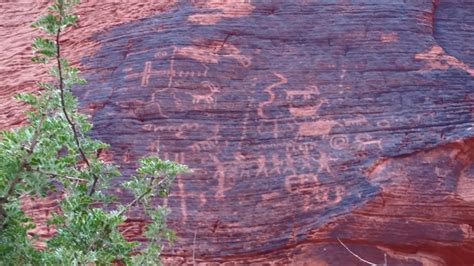 Valley Of Fire State Park Petroglyph Trail Youtube