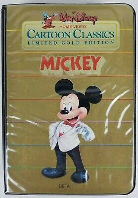 WALT DISNEY HOME Video Cartoon Classics Limited Gold Edition Mickey Mouse Beta PicClick