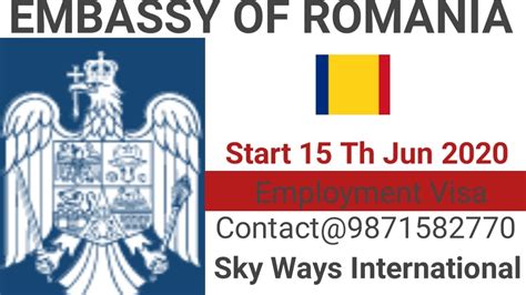 Romania Embassy Employment Visa Youtube