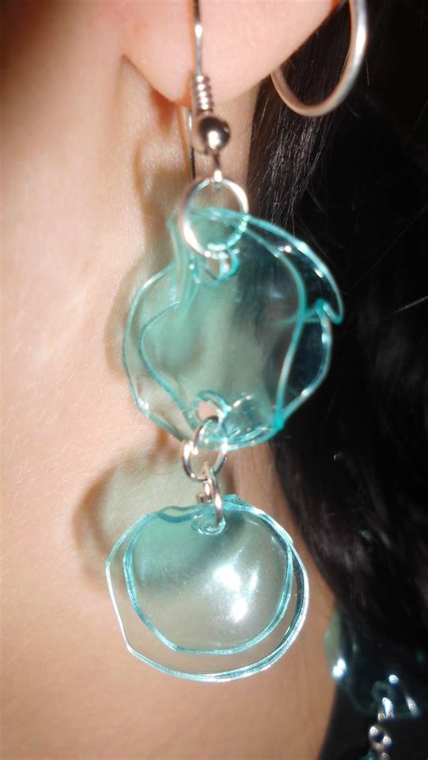 Straw Earrings Bottle Earrings Bottle Jewelry Plastic Earrings