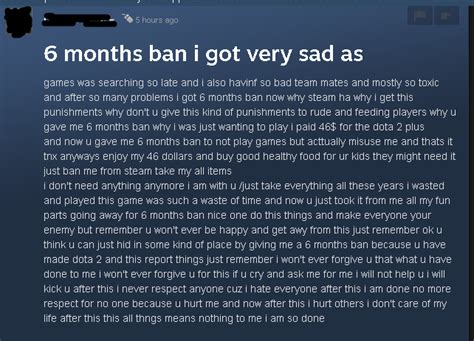 6 Months Ban I Got Very Sad As Rdota2