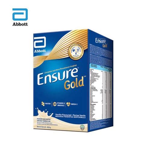 Ensure gold hmb vanilla 1.6kg, price is per can. Ensure Gold Vanilla Bib - 400G (end 6/1/2019 9:15 AM)