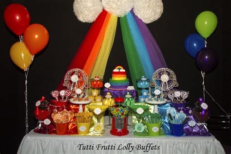Rainbow Buffet Rainbow Candy Buffet Lollies Lolly Buffet