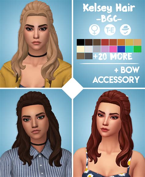 Kelsey Hair Aharris00britney On Patreon Sims 4 Sims 4