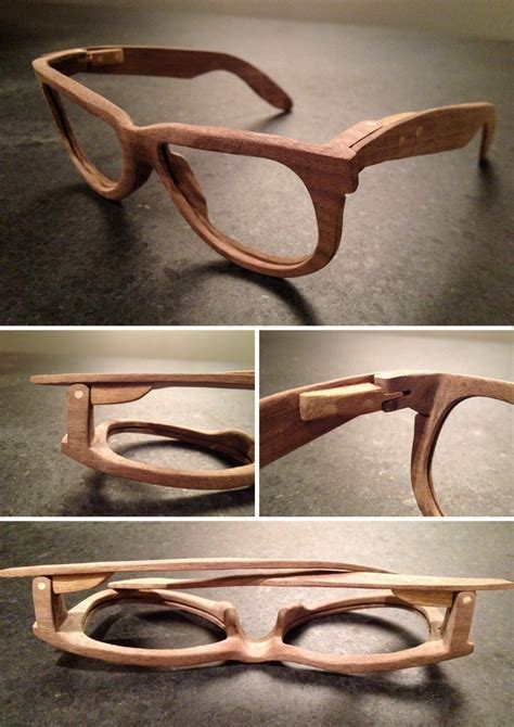 Glasses Shaped Out Of A Solid Piece Of Nut Wood Wood Glasses Frames Eyeglasses Wood Wooden