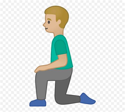 Man Kneeling Emoji Clipart Free Download Transparent Png Persona De