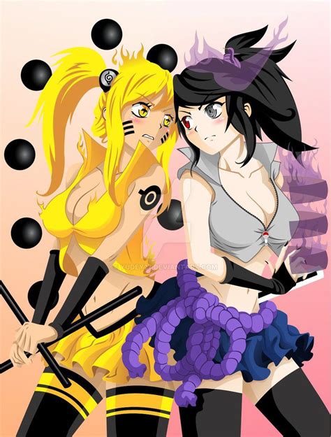 naruto vs sasuke female version by yudey27 naruko uzumaki arte de naruto sasuke cosplay