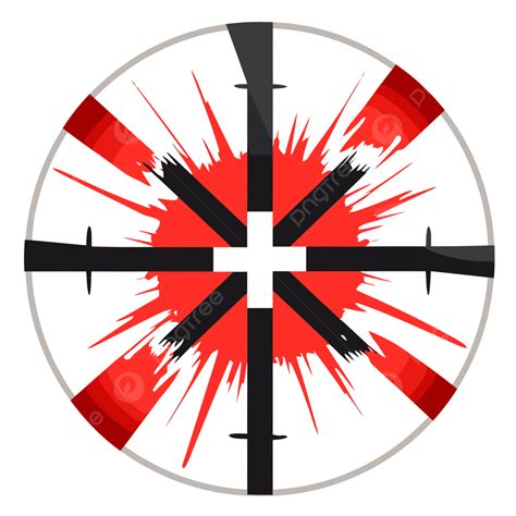 Red Crosshairs Clip Art