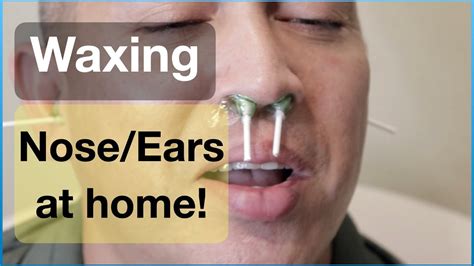 How To Wax Nose And Ear Hair At Home Waxing Grooming Tips Youtube