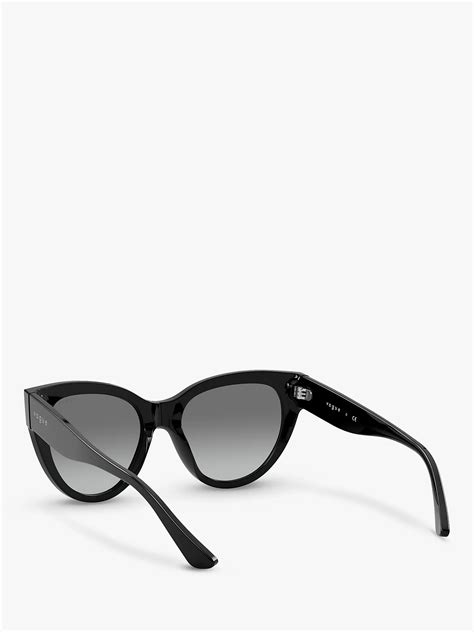 vogue vo5339s women s cat s eye sunglasses black grey gradient at john lewis and partners
