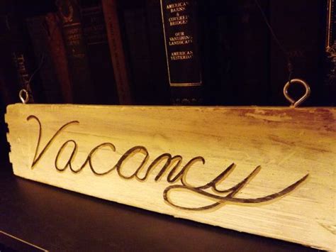 Vacancyno Vacancy Sign Painted In Black Cream And Gold On Etsy