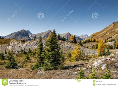 Beautiful Mountain Landscapes In Autumn Stock Photo