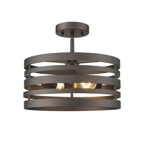 This semi flush ceiling light would be made up of aluminum shade, metal fixture and g4 lamp holder. CHLOE Lighting, Inc CH2H122RB13-SF2 Semi-Flush Ceiling Fixture