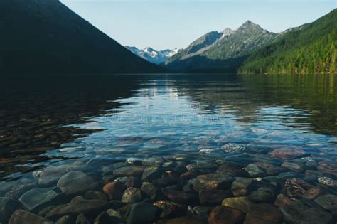 Mountain Lakes Filled With Clean Water Stock Photo Image Of Summer