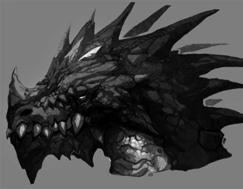 Realistic black dragon headshot art c black dragon (my idea of how it would really look, just a skin, not a reccomendation). Black Dragon Head by Kinjy-Dizp35 on DeviantArt