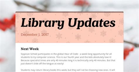 Library Updates Smore Newsletters For Education