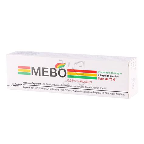 Mebo Pommade Dermique À Base De Plantes Tube De 75g Parapharm Dz