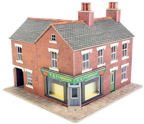 Po263 00h0 Scale Corner Shop Red Brick Berkshire Dolls House And