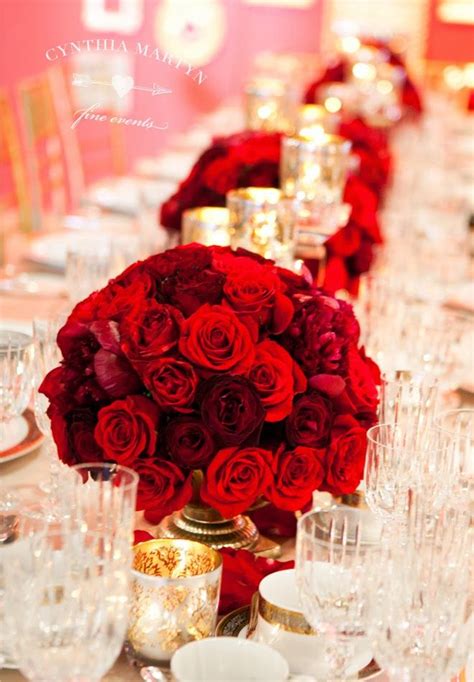 12 Stunning Wedding Centerpieces Part 21 Red