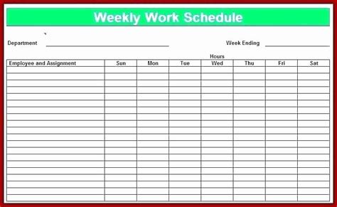 Restaurant Employee Schedule Template Fresh Free Shift Schedule