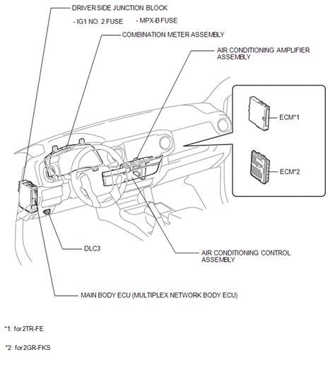 Toyota Tacoma 2015 2018 Service Manual Parts Location Air