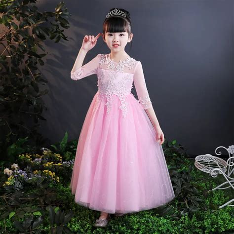 Baby Girl Full Clothing Wedding Party Dresses For Girls 12 Years Gown