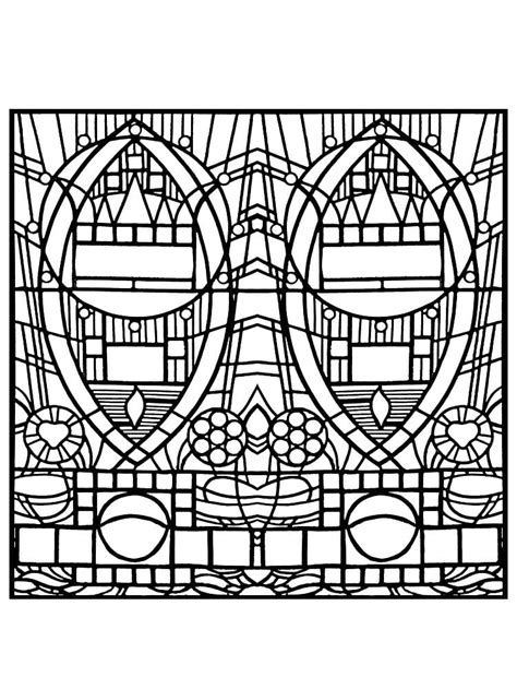 Stained Glass coloring pages - ColoringLib