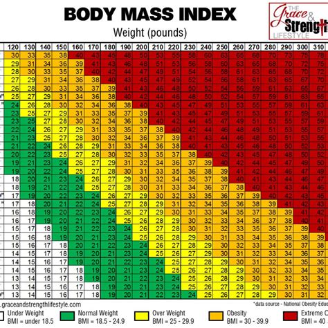 Grace And Strength Lifestyle Body Mass Index Chart Bmi Glostone Trucking Solutions