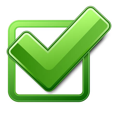 Green Check Mark Emoji Box