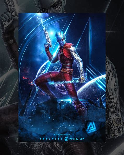Nebula Infinity War Poster By Me Ajdesigns0220 Marvelstudios