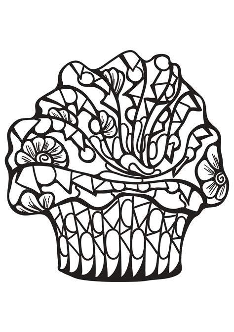40 cupcake coloring pages customize pdf printables. Free book cupcake 7 - Cupcakes Adult Coloring Pages