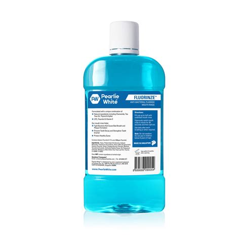 Fluorinze Antibacterial Fluoride Mouth Rinse 750ml Pearlie White