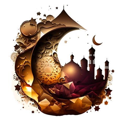 Eid Mubarak Mond Kostenlos Illustration 22506267 Png
