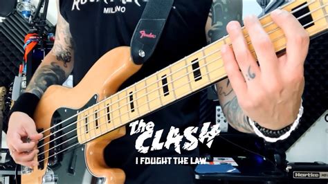 The Clash I Fought The Law Bass Cover Youtube