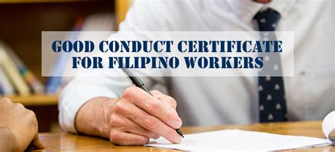 Letter of good conduct certificate form and appendix a ( 2 copies each). Good Conduct Certificate For Filipino Workers - Riz & Mona ...