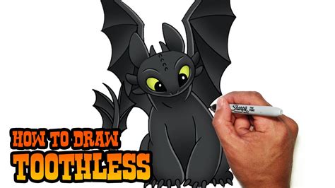 Learn how to draw toothless from dreamworks animated film how to train your dragon. How to Draw Toothless- How to Train Your Dragon- Easy ...