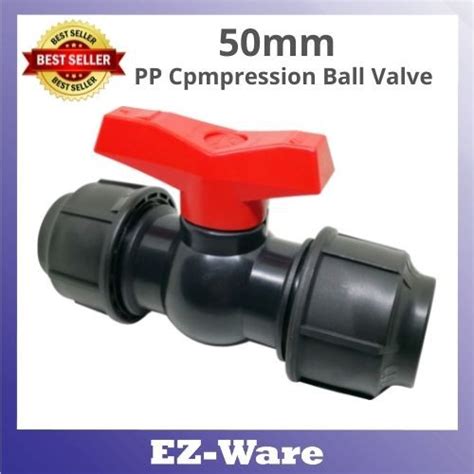 50mm Compact Ball Valvepoly Hdpe Pp Ball Valve Stop Cock Stop Tap Ball Valve Compression