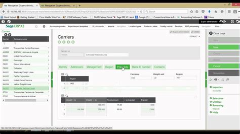 Setting Up Carriers In Sage X3 Youtube