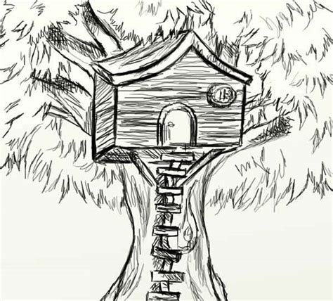 Yes its possible if you need to go online search a bit for that long list of sites. Sketch Of Treehouse Coloring Page : Color Luna