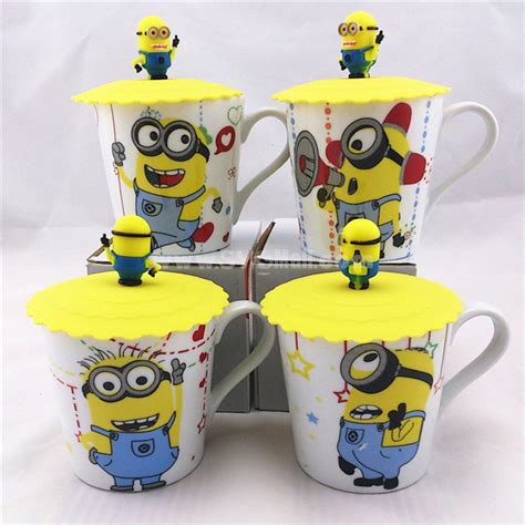 Wholesale The Minions Despicable Me 2 Ceramic Mug Cup With Silicone
