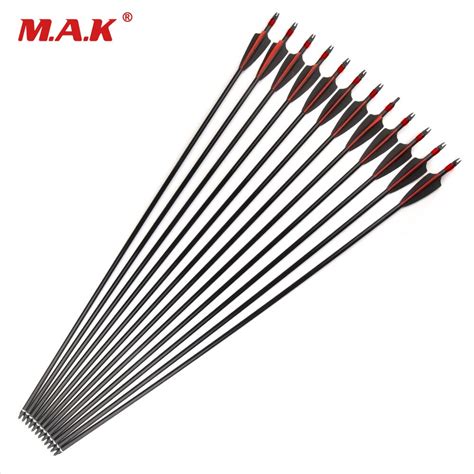 61224 Pcs 30 Inches Mixed Carbon Arrows Spine 500 Diameter 78 Mm