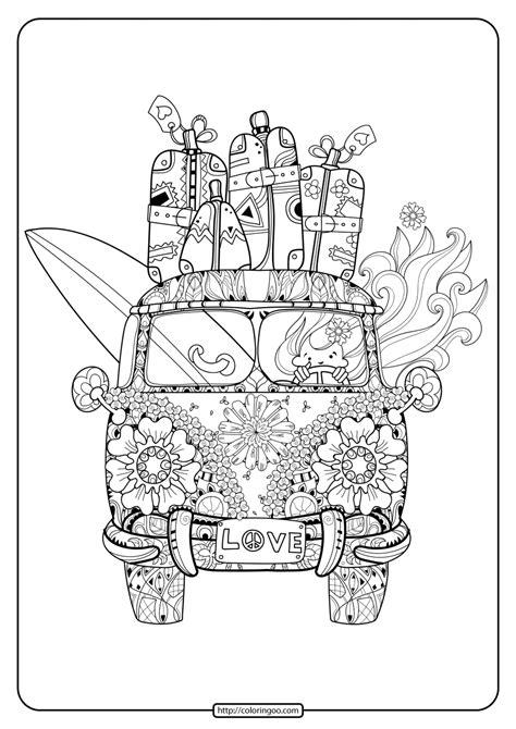 Check spelling or type a new query. Retro Bus with Suitcases Pdf Coloring Page