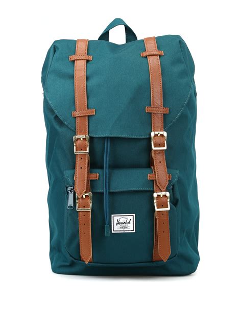 Herschel - Dark green Little America backpack - backpacks ...