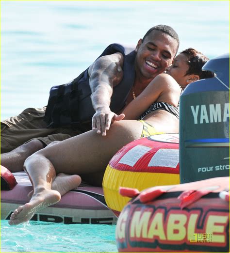 Rihanna And Chris Brown Bask In The Barbados Sun Photo 1337491 Bikini