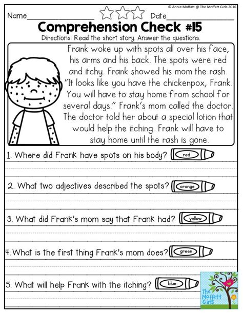 First Grade Short Stories