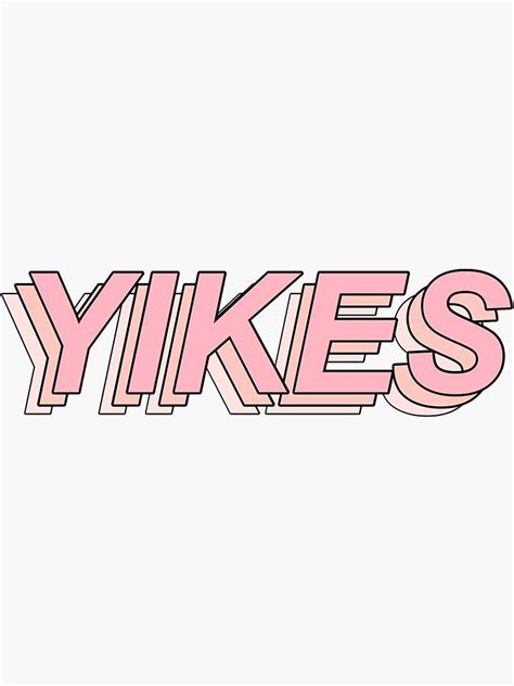 Pink Aesthetic Discover Yikes Aesthetic Sticker Sticker By Stressed