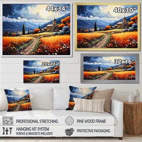 Designart French Village In The Alps Ii Landscapes Wall Art Living