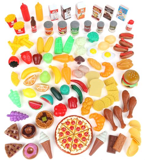 Play Food Set For Kids And Toy Food For Pretend Play Huge 125 Piece